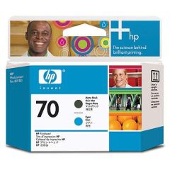 Ink HP No 70 Printhead Matte Black and Cyan