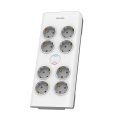Philips SPN7080WA.GRS Πολύπριζο ασφαλείας 8 θέσεων